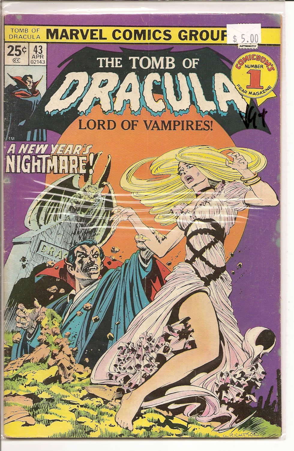 Tomb of Dracula # 43 poster
