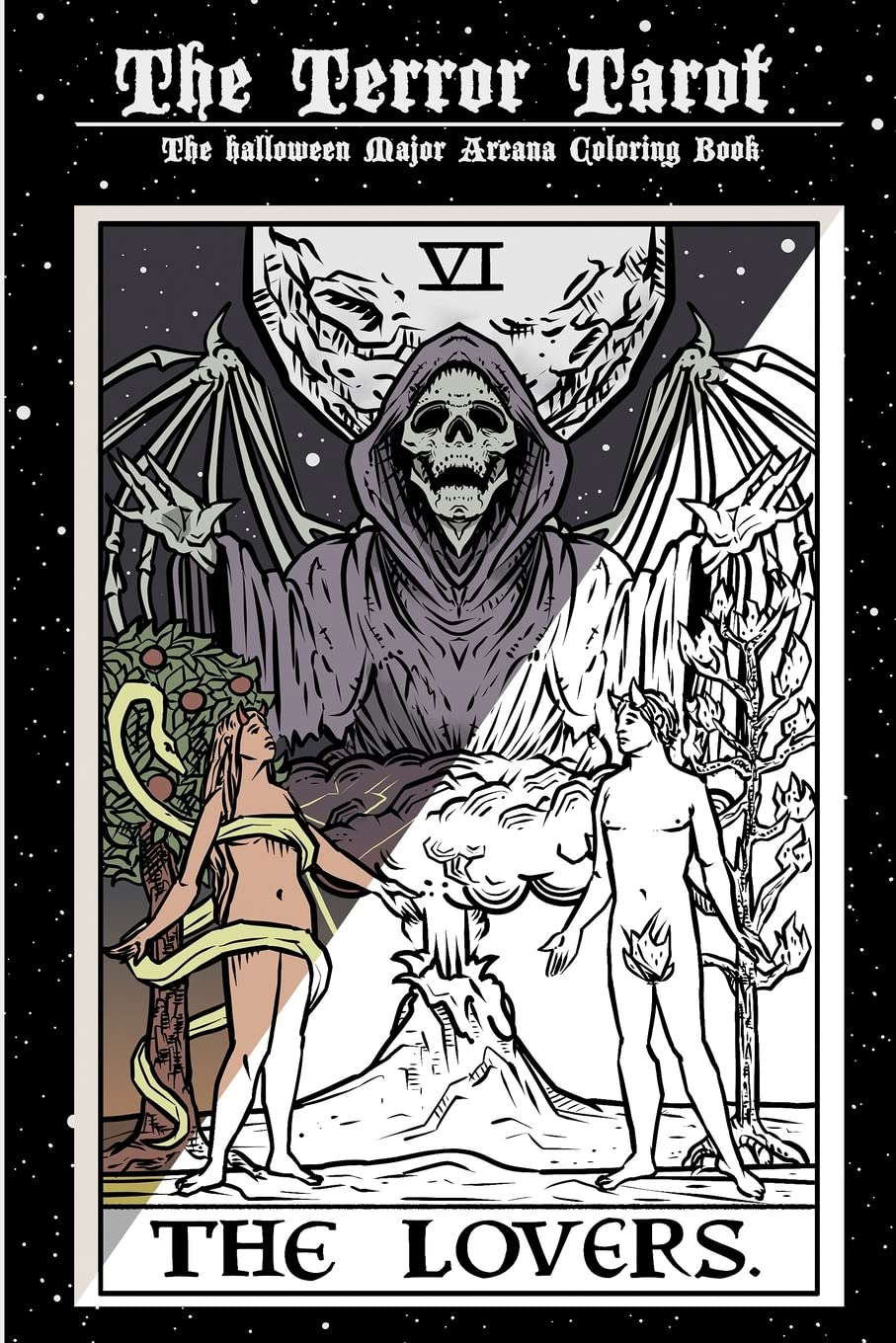 The Terror Tarot: The Halloween Major Arcana Coloring Book poster