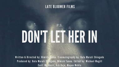 Don't Let Her In - A horror short film poster