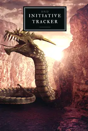 DND Initiative Tracker: (200 pages) RPG Encounter Combat Tracker poster