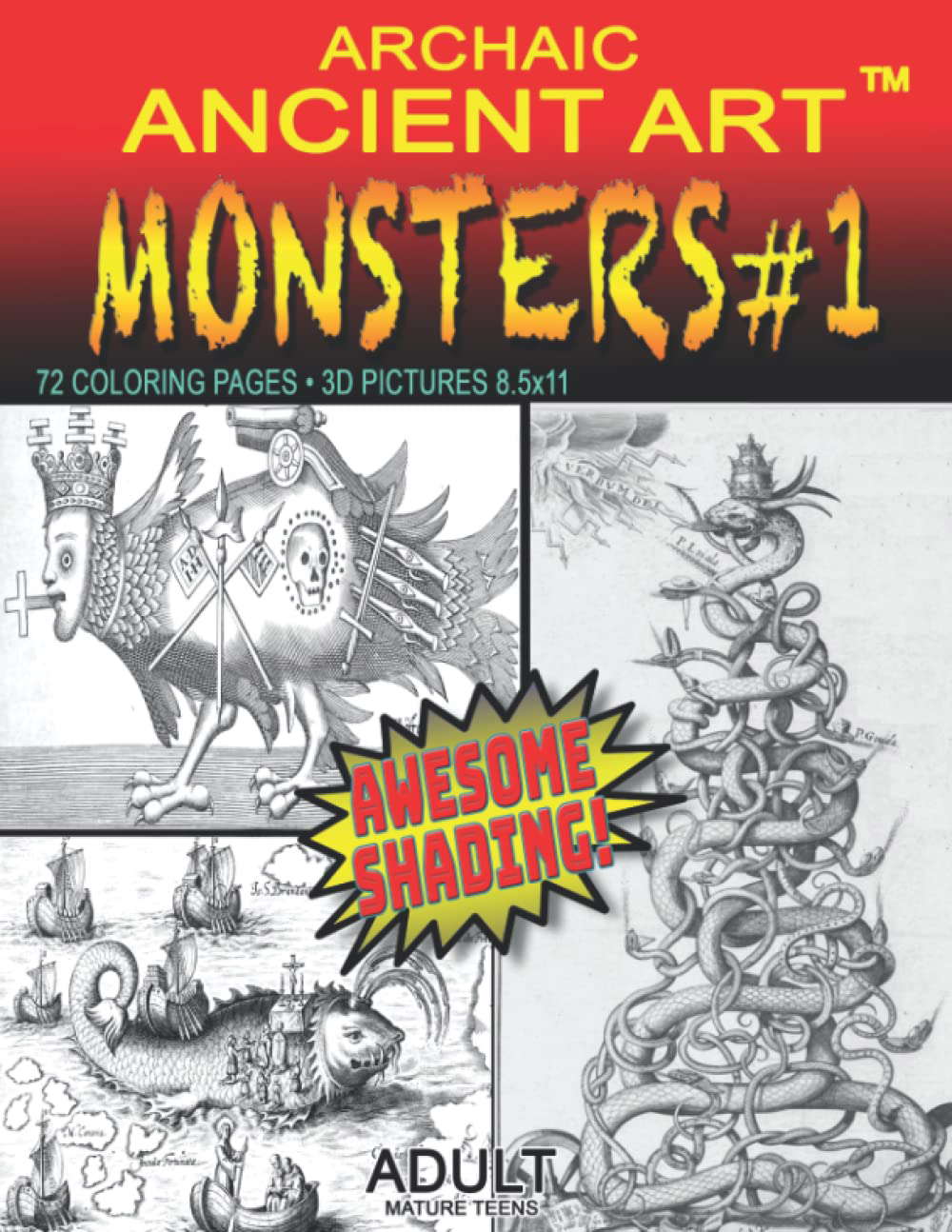 ARCHAIC ANCIENT ART - MONSTERS #1 poster