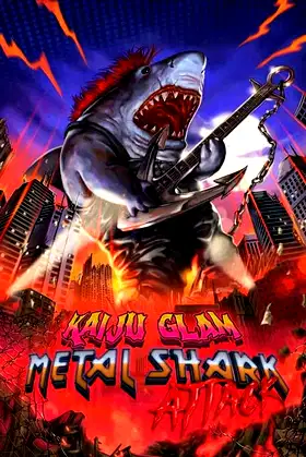 Kaiju Glam Metal Shark Attack poster