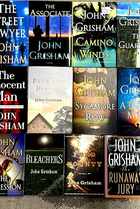 John Grisham Hardcover Thriller Novel Collection 24 Book Set poster