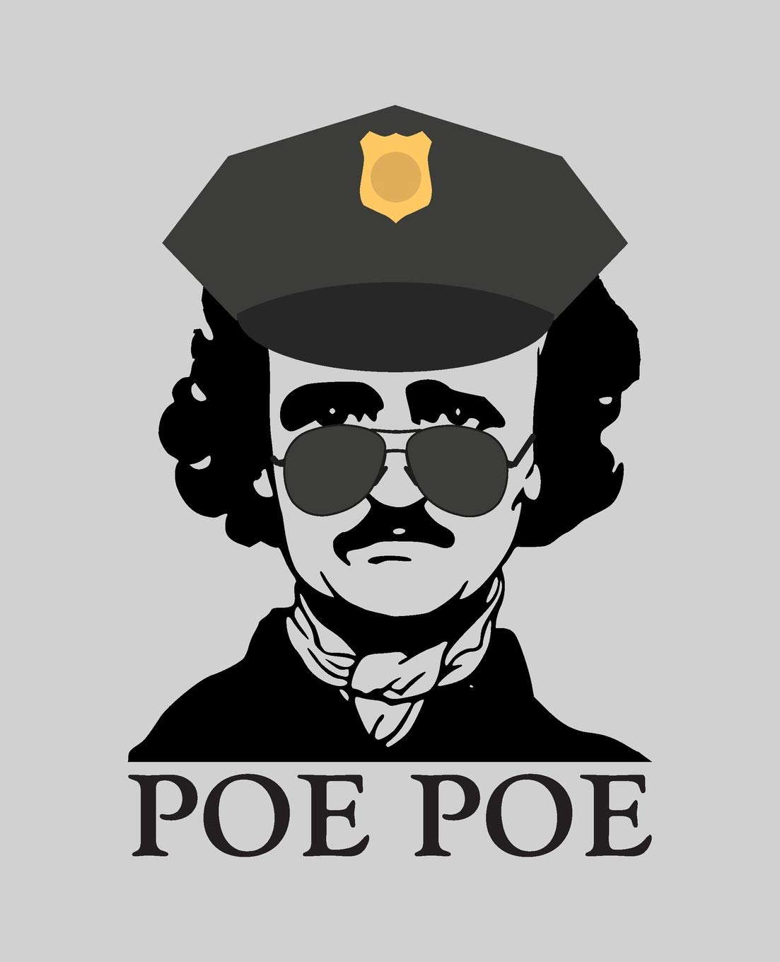 Poe Poe: Edgar Allan Poe Notebook College Rule poster
