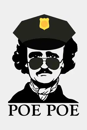 Poe Poe: Edgar Allan Poe Notebook College Rule poster
