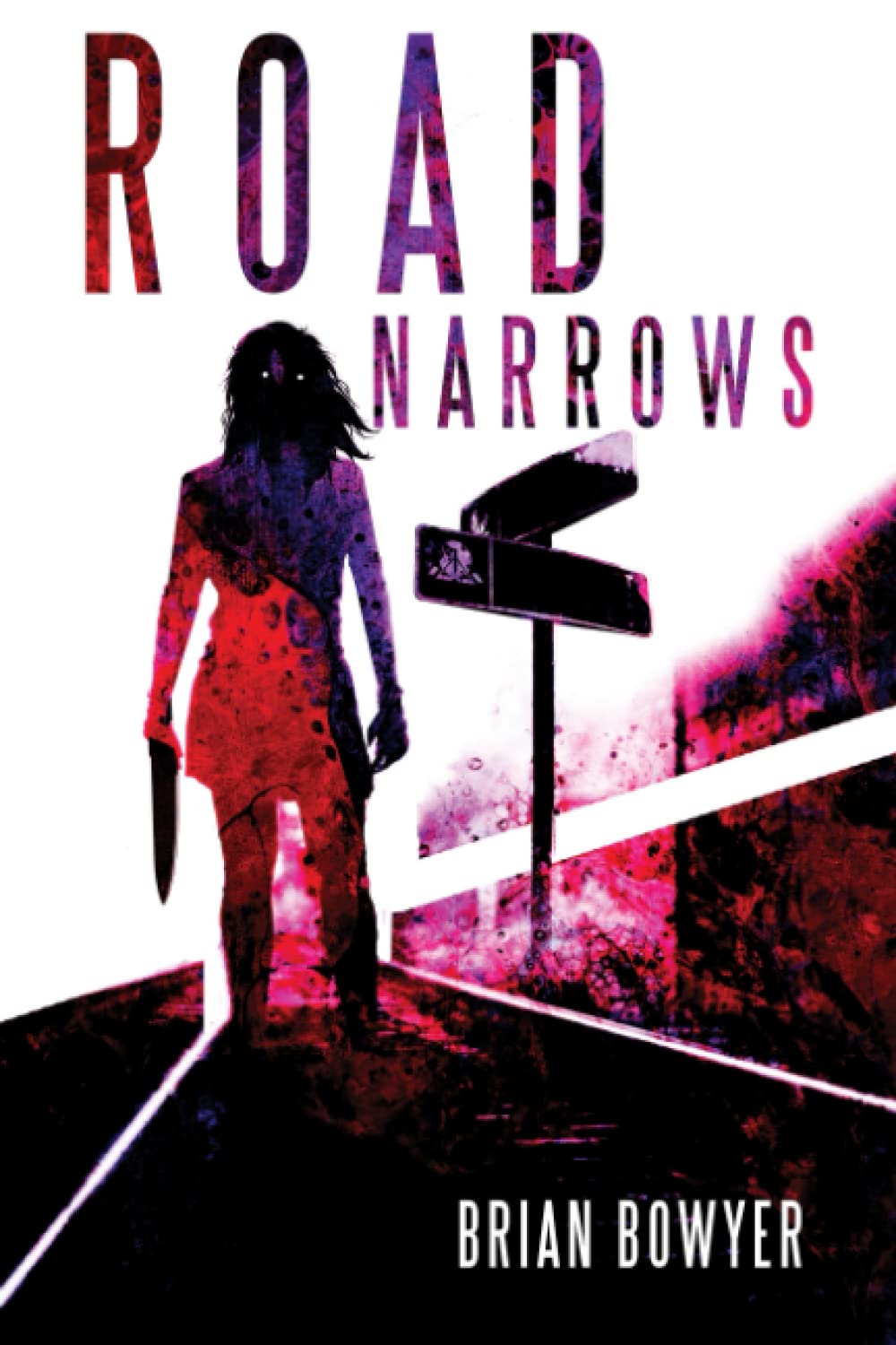 ROAD NARROWS poster