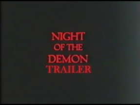 Night Of The Demon (1980) Trailer poster