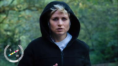 Niamh Algar (Raised by Wolves, Censor) in Horror Short Film RUN |  *Trigger Warning* poster