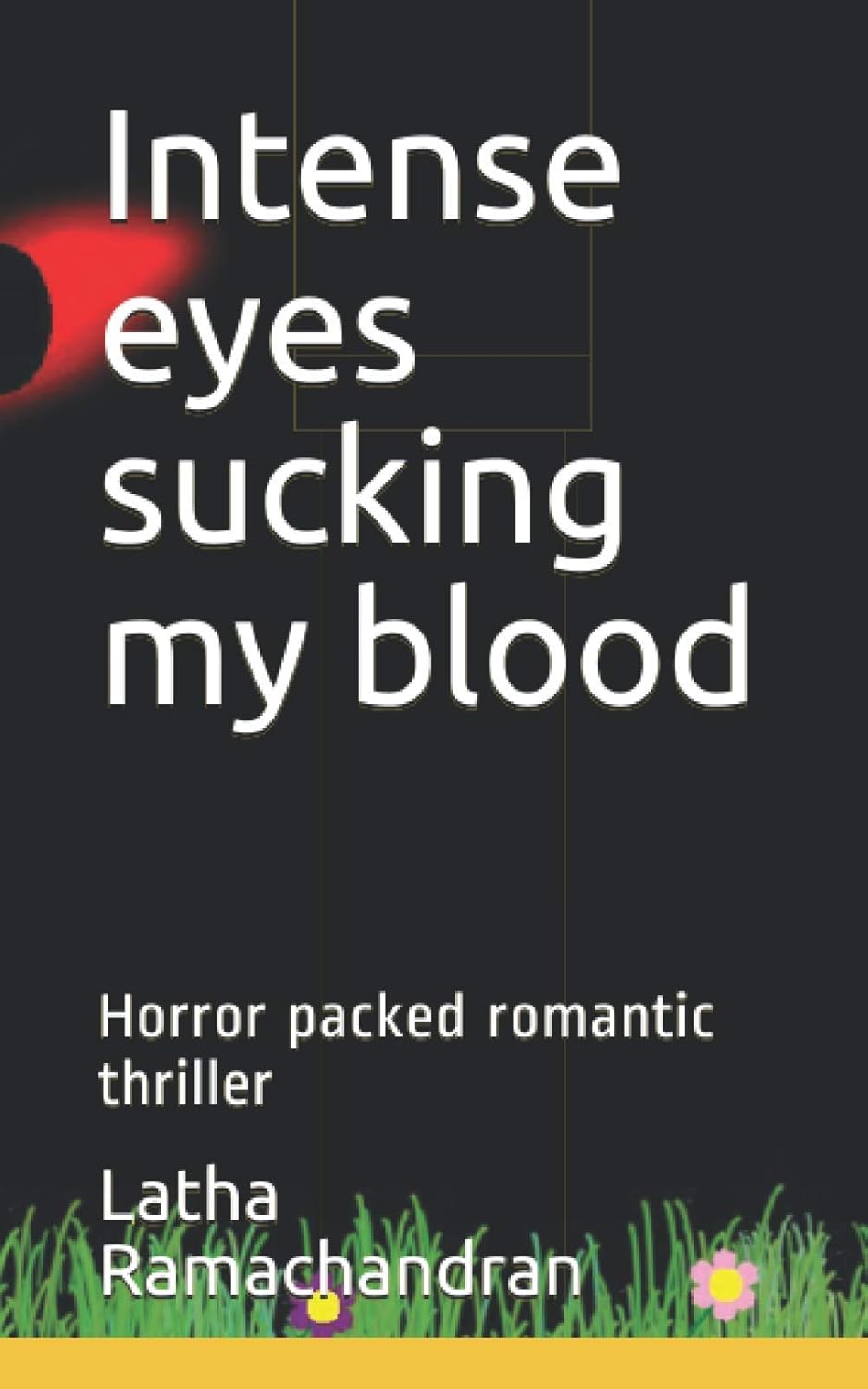 Intense eyes sucking my blood: Horror packed romantic thriller poster