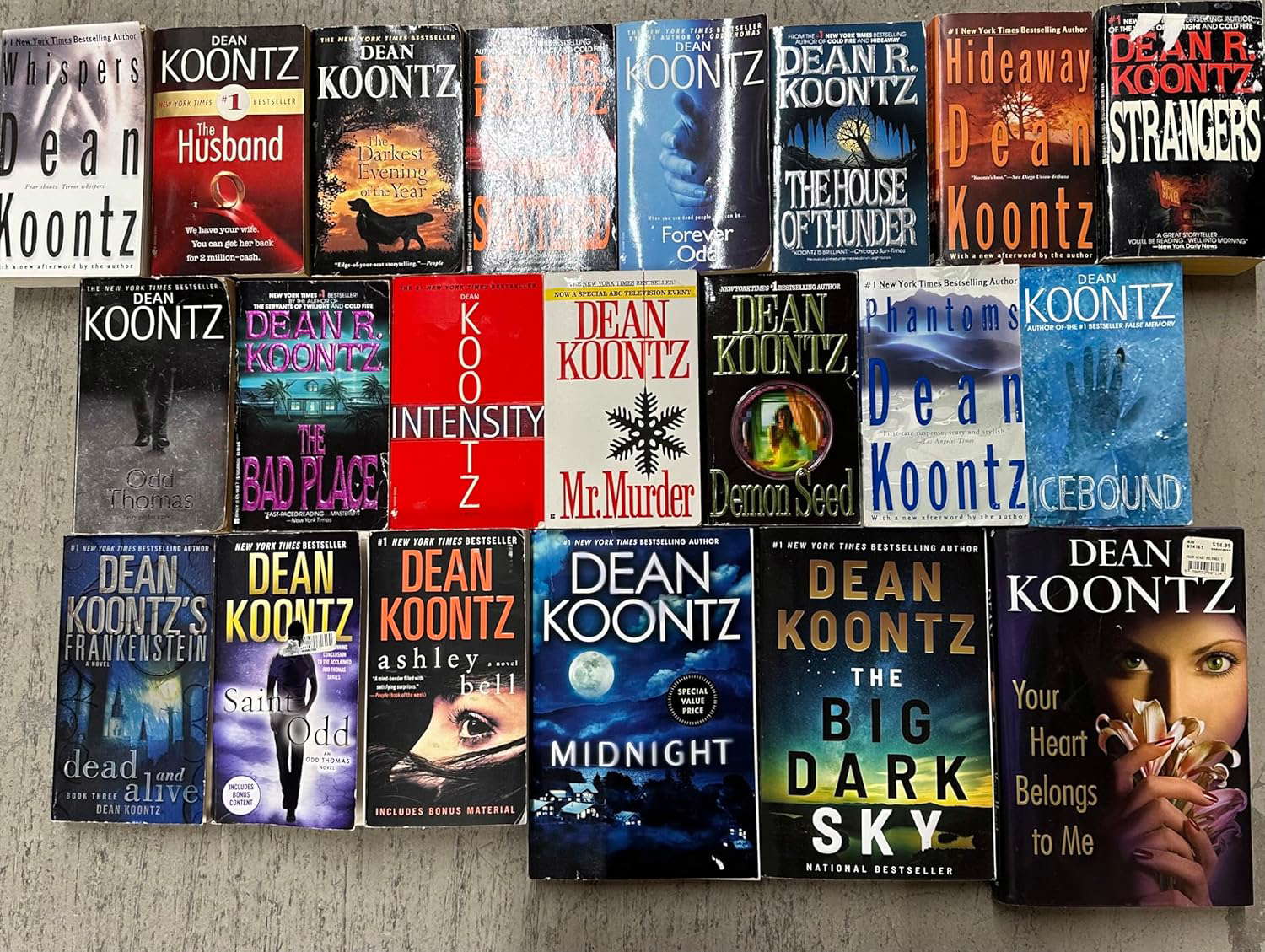 Dean Koontz Horror Novel Collection 21 Book Set poster