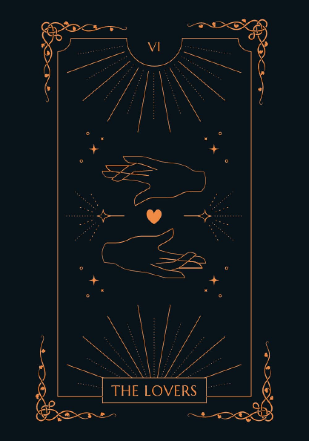 The Lovers: Tarot Card Notebook - A5 - 120 Lined Pages poster