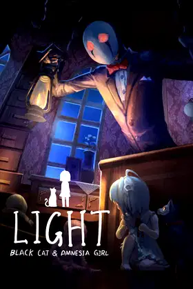 LIGHT: Black Cat & Amnesia Girl poster