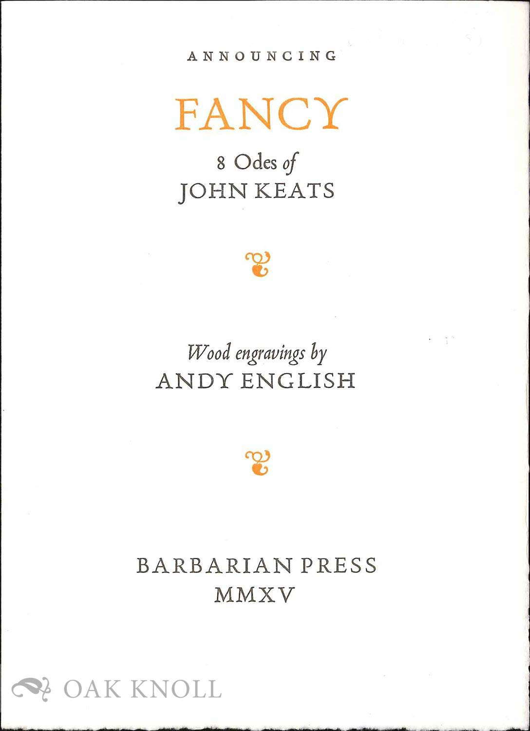 The Odes of John Keats poster