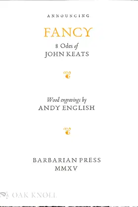 The Odes of John Keats poster