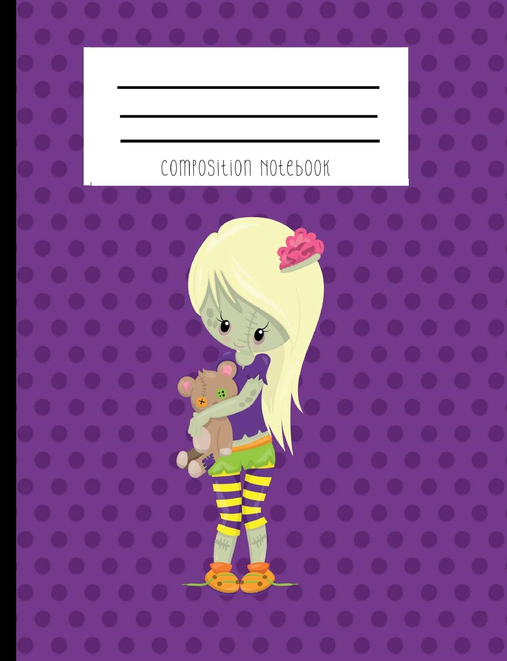 Composition Notebook: Zombie Girl Notebook poster