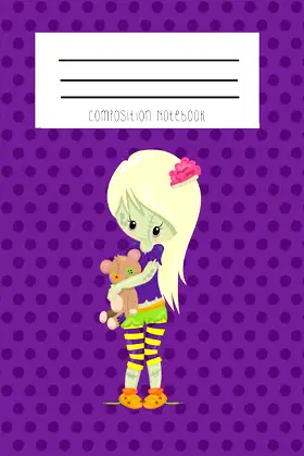 Composition Notebook: Zombie Girl Notebook poster