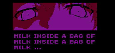 Milk inside a bag of milk inside a bag of milk capsule
