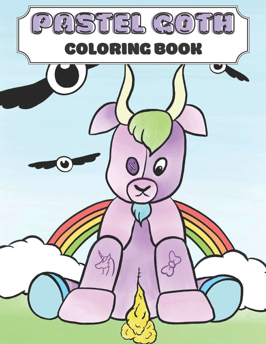 Pastel Goth Coloring Book: Cute and Creepy Gothic Kawaii Coloring Pages poster