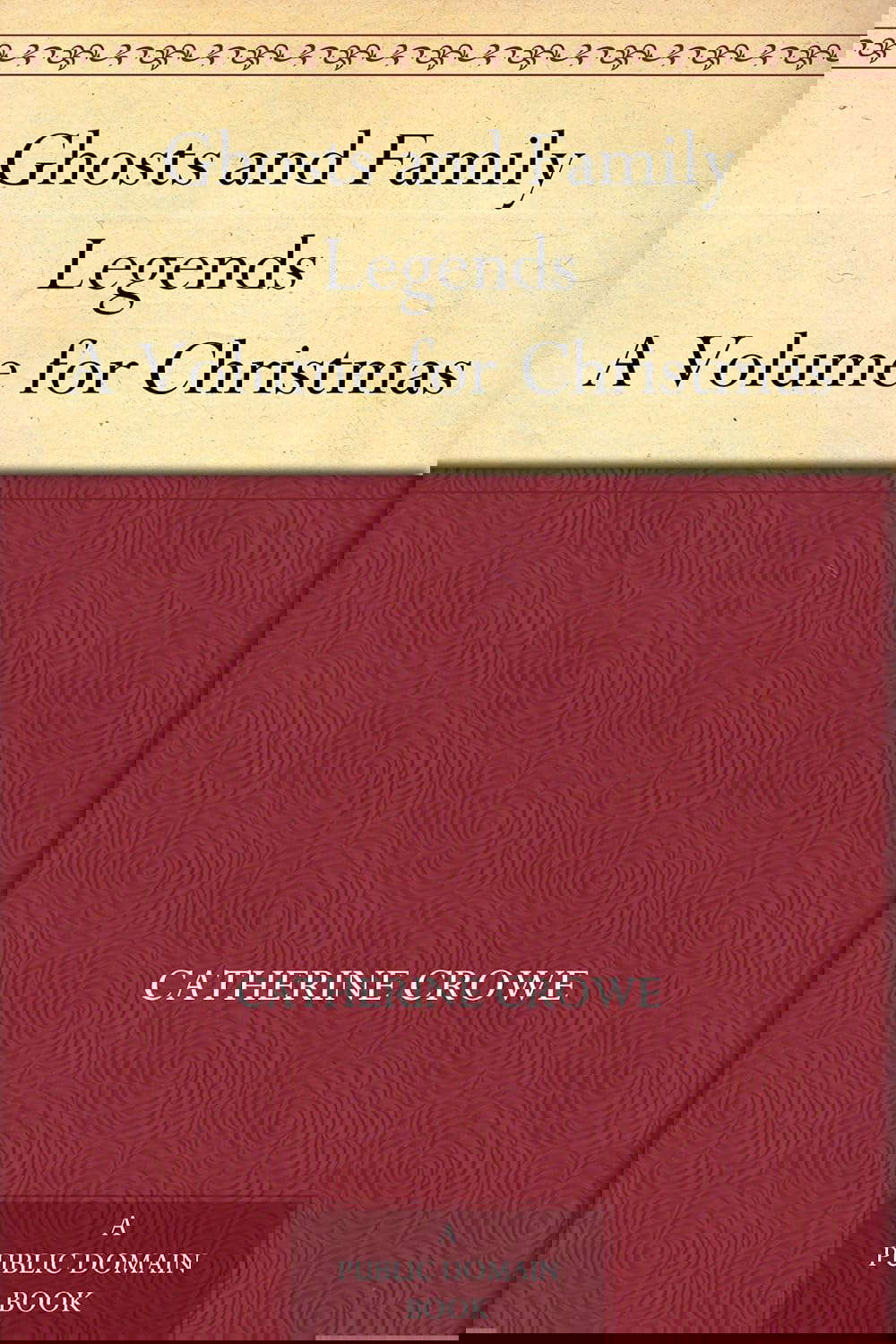 Ghosts and Family Legends A Volume for Christmas poster