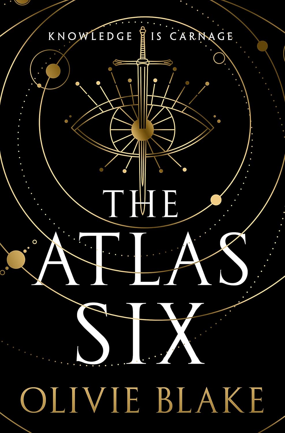 The Atlas Six (Wheeler Publishing Large Print Hardcover) poster