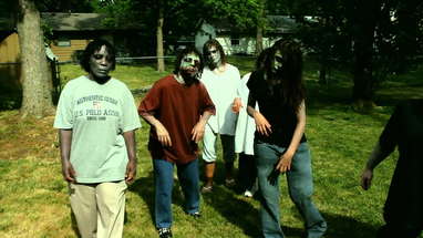 "Midget Zombie Takeover" trailer poster