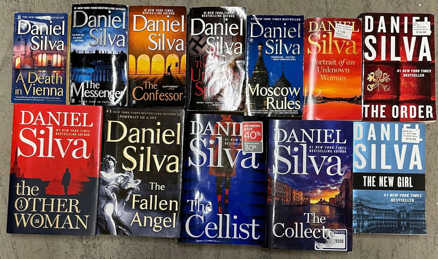 Daniel Silva Thriller Novel Collection 12 Book Set poster