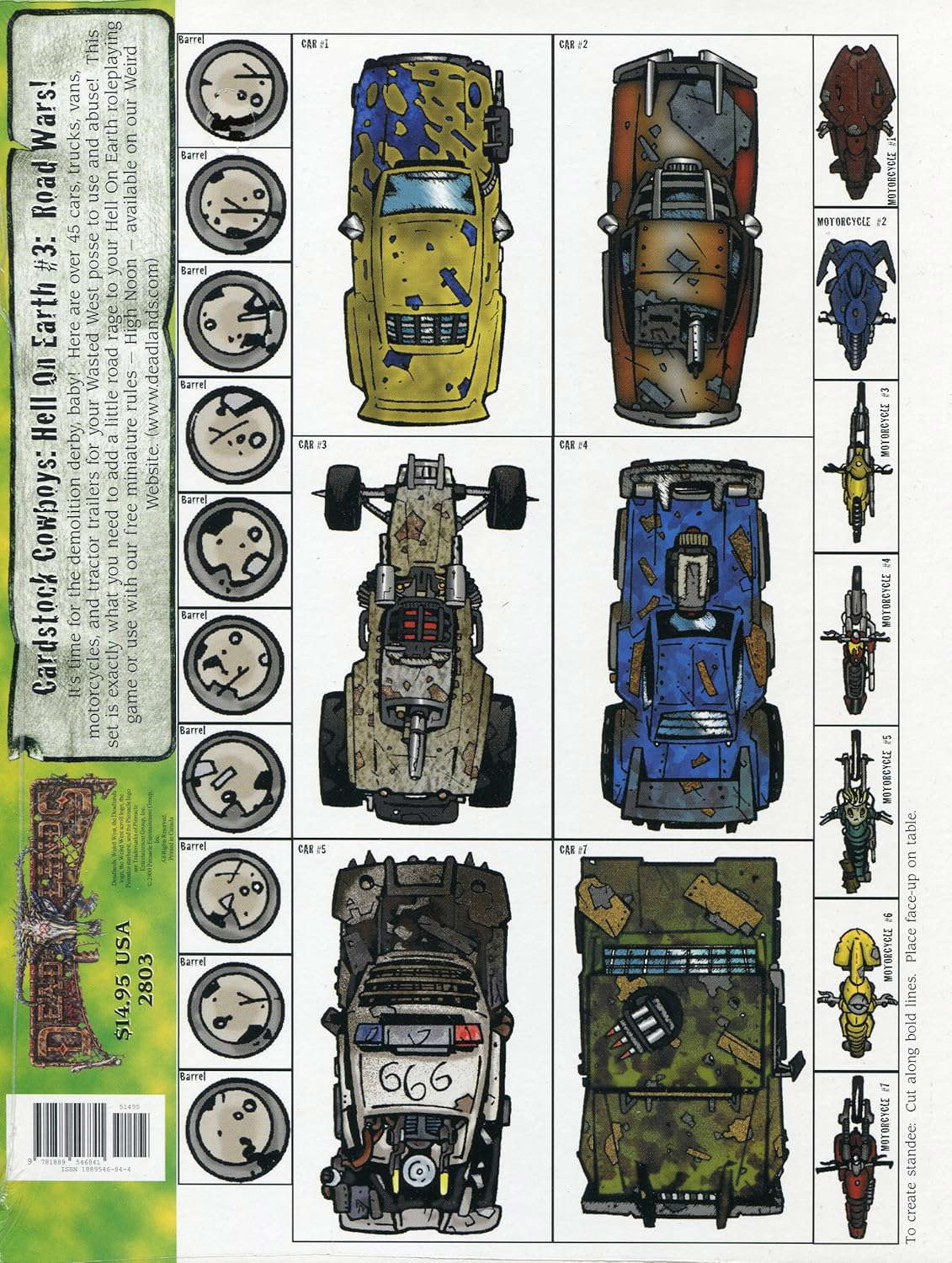 Road Wars!;Cardstock Cowboys: Hell on Earth poster
