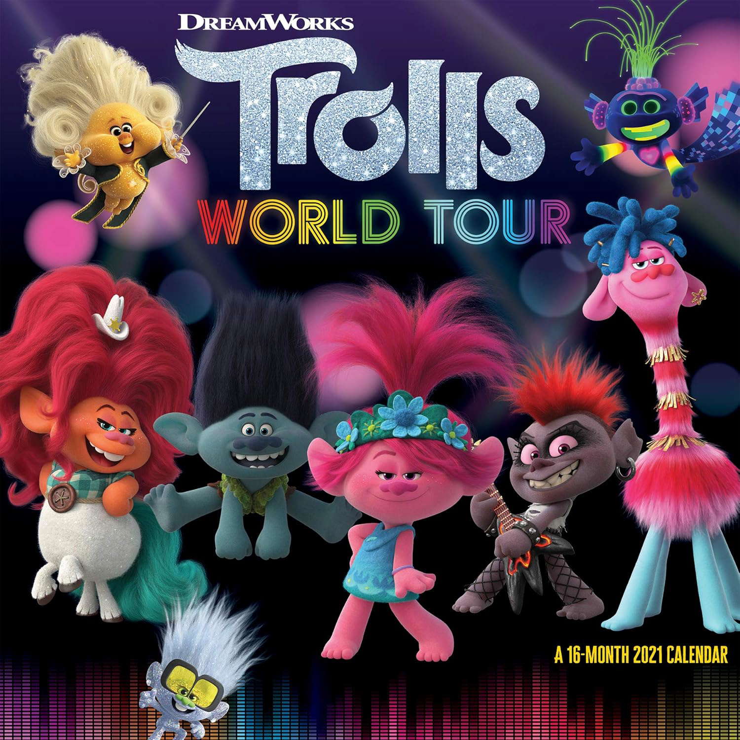 2021 Trolls World Tour Wall Calendar poster