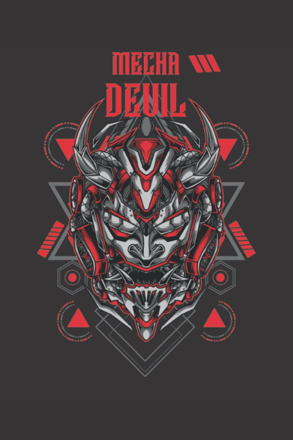 Mecha Devil: Halloween journal (120 Lined Pages, 6" x 9") poster
