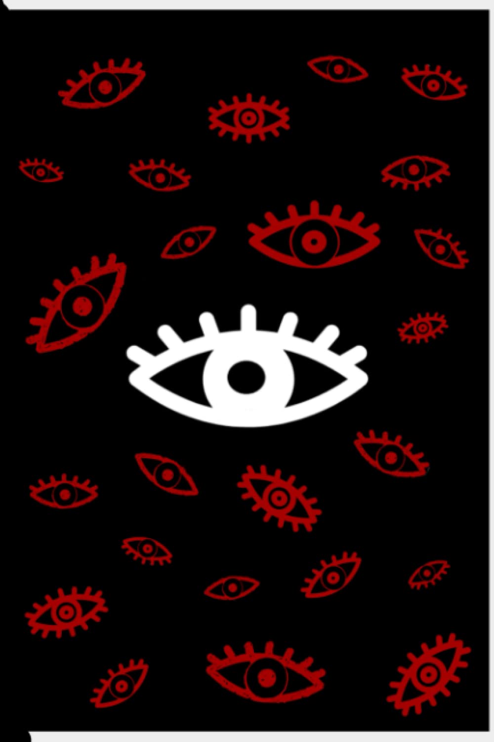 Joural: Cool Horror style Goth Eyes Notebok/Journal poster