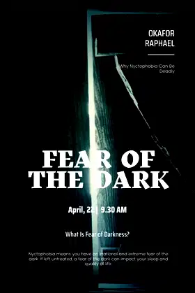 Fear Of The Dark: Phobia Of Darkness Best Solution poster