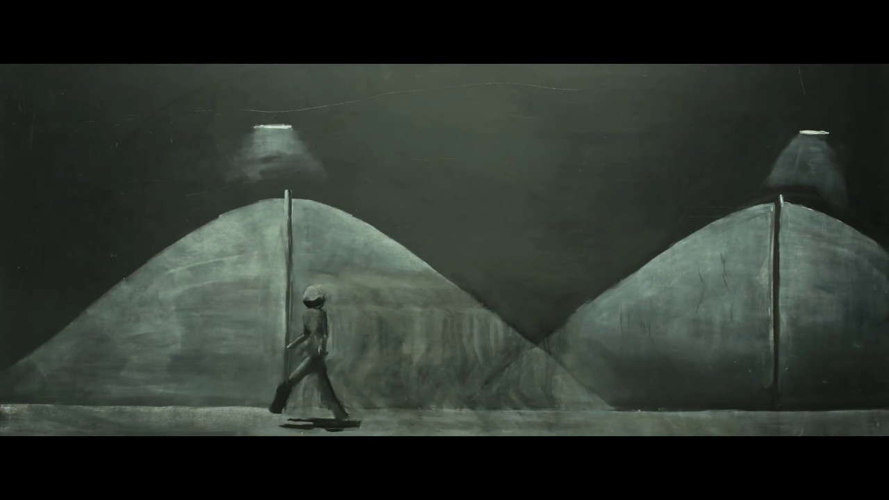 Shadow under the street lamps