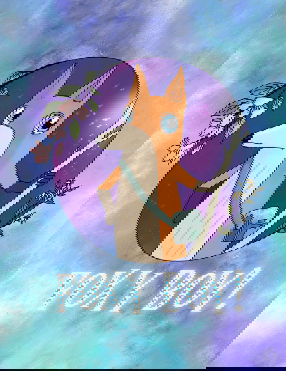 Foxy Boy! Notebook: Magic Fox (Indie Game Inspired Art) poster