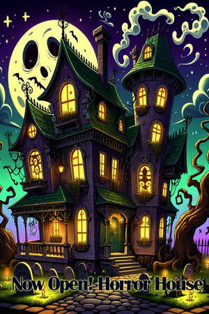 Now Open! Horror House poster