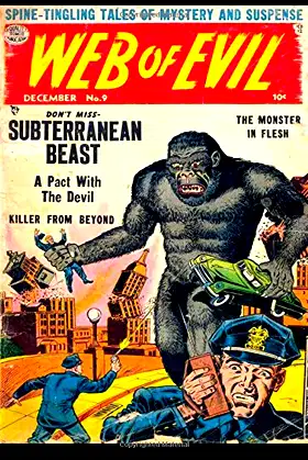 Web Of Evil #9: Golden Age Horror Suspense Comic 1953 poster