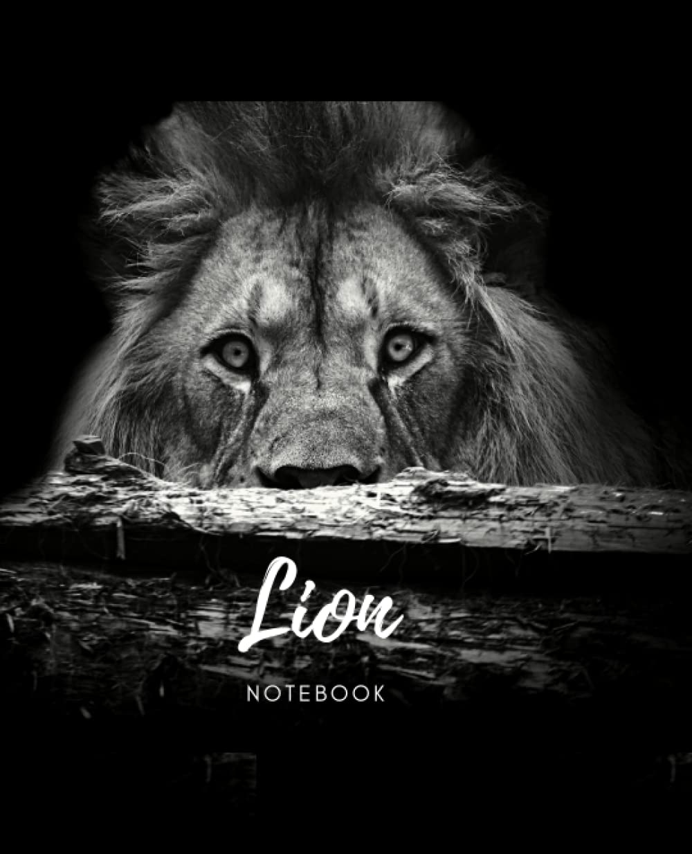 Lion Notebook: Fierce Eyed Lion Notebook poster