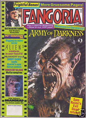 Fangoria Horror Magazine Issue # 115 August 1992 poster