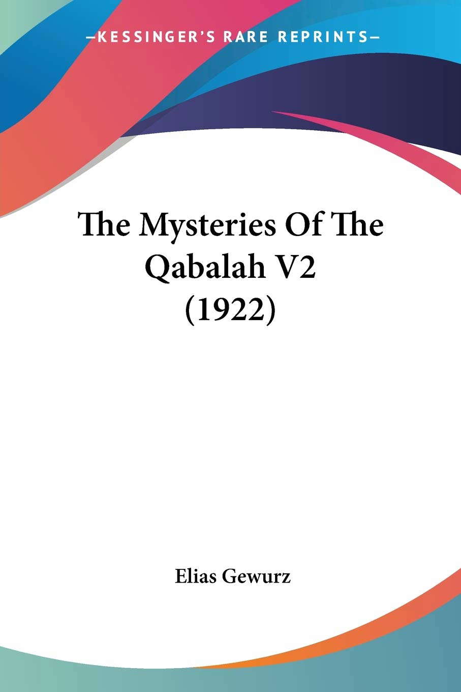 The Mysteries Of The Qabalah V2 (1922) poster