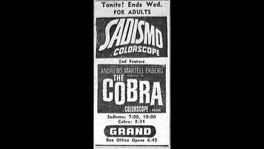 Sadismo Radio Ad poster