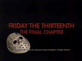 Friday the 13th: The Final Chapter 1984 TV trailer poster