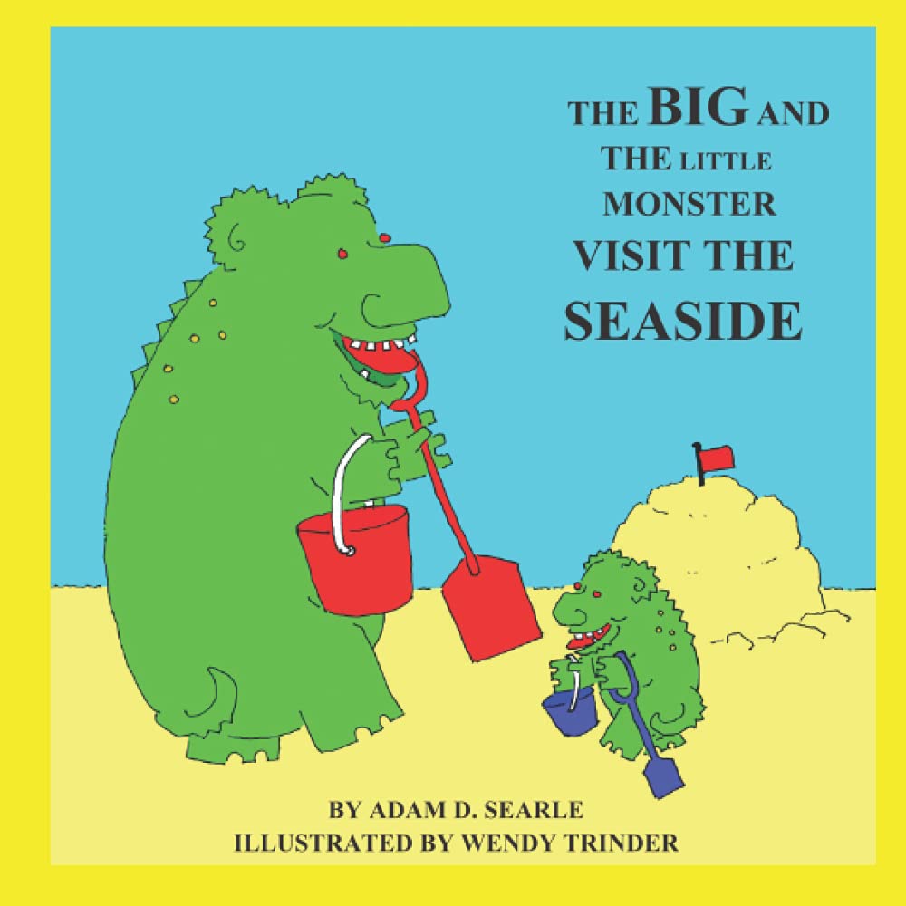 The Big And The Little monster Visit the seaside poster