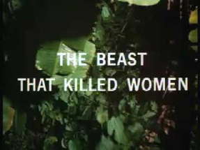 The Beast That Killed Women 1965 Trailer poster