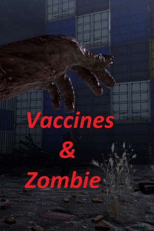 A story of vaccines & zombie poster