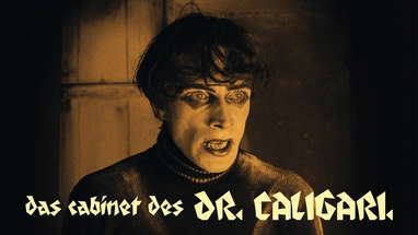 DAS CABINET DES DR. CALIGARI "The time is short. You die at dawn!" Clip poster