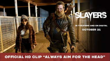 SLAYERS | Official HD Clip | "Always Aim For The Head" | In Theaters & On Digital October 21 poster