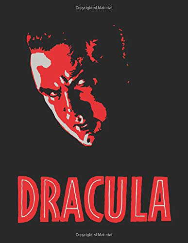 Dracula Notebook: 8.5 x 11 Lined Notebook poster