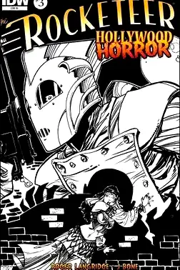 Rocketeer Hollywood Horror #3 "RI Variant" poster