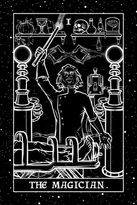 The Magician Shadow Edition: Tarot Card Notebook poster