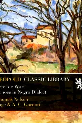 Befo' de War: Echoes in Negro Dialect poster