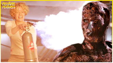 Fighting Caine With A Flamethrower | Hollow Man | Creature Features poster
